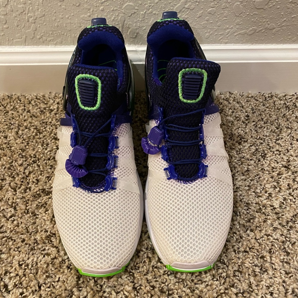 Nike white/purple/green